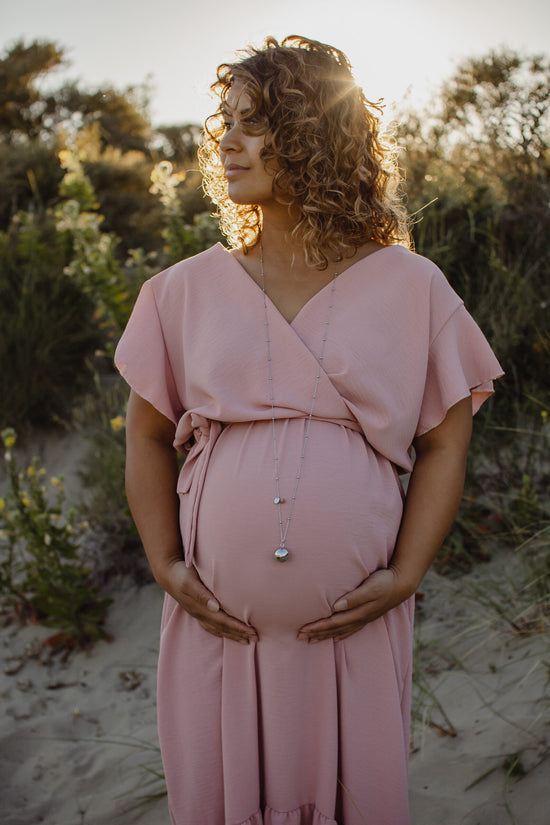 Proud MaMa | Bola Zwangerschap Ketting Gemstone - Benni & Ninni