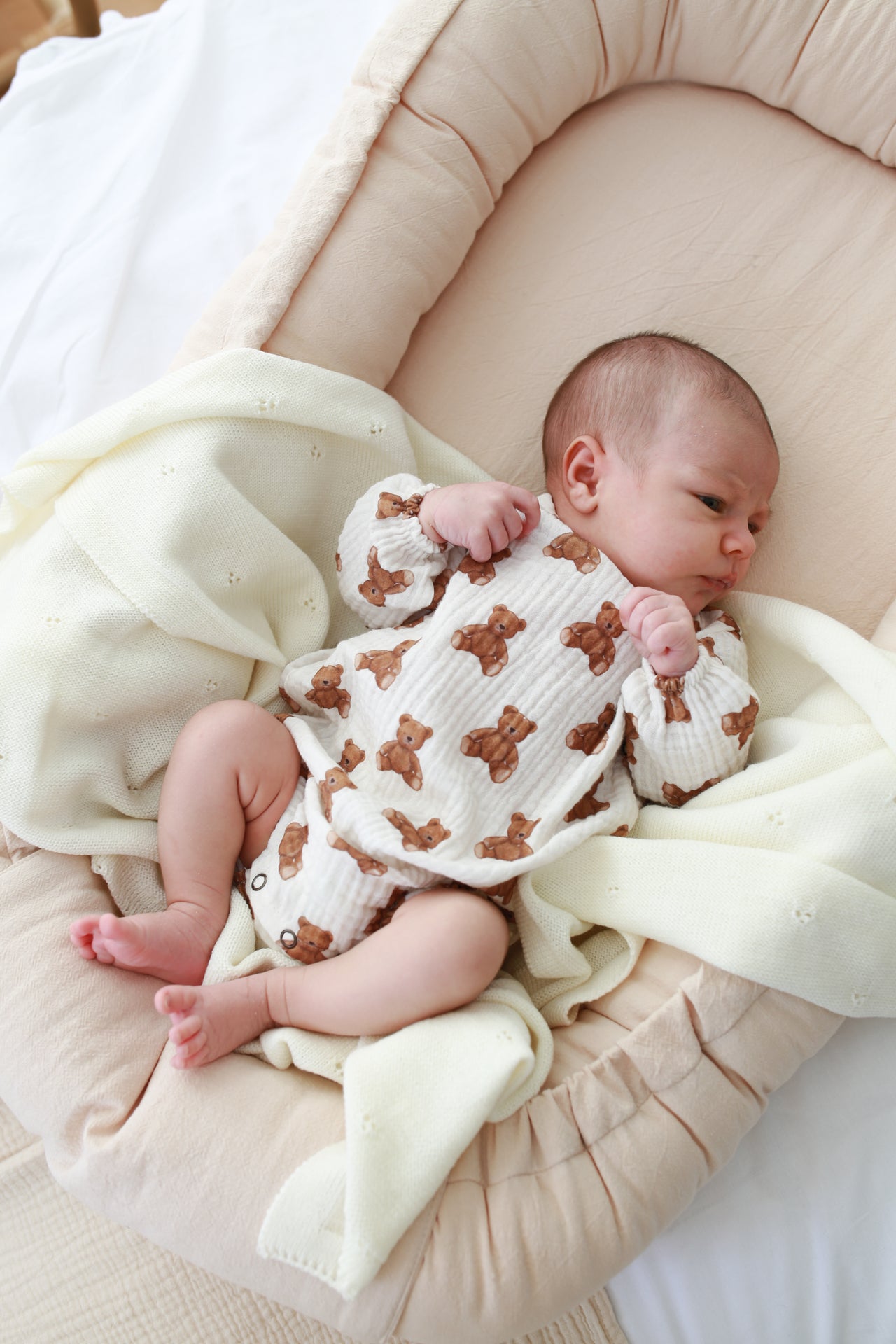 Benni & Ninni | Merinowollen babydeken - Cream