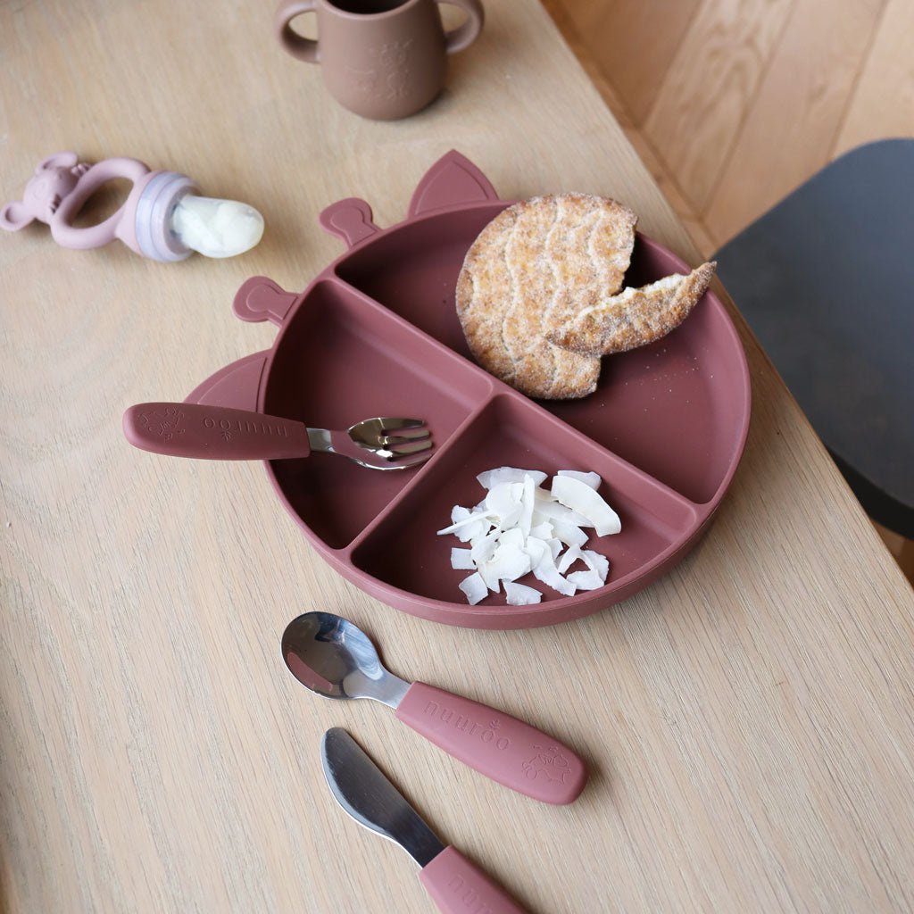 Nuuroo | Orla siliconen verdeelbord Giraffe | Meerdere kleuren