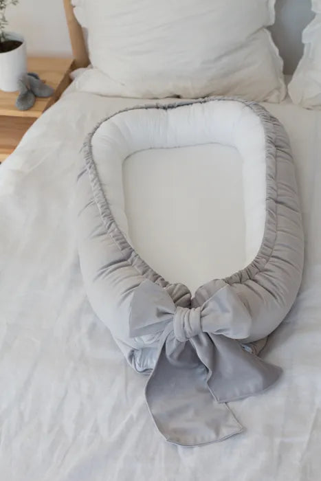 Babyly | Babynest Velvet/Katoen Beige