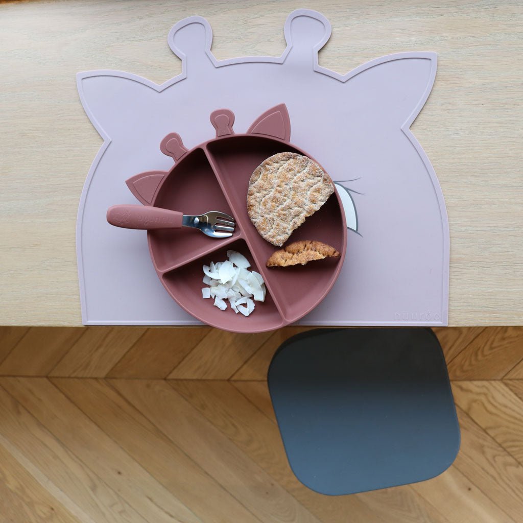 Nuuroo | Orla siliconen verdeelbord Giraffe | Meerdere kleuren