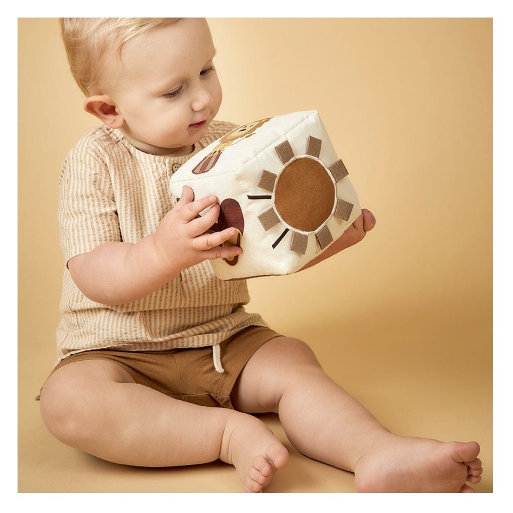 Nuuroo | Jasmijnstof kubus - Creme - Circus