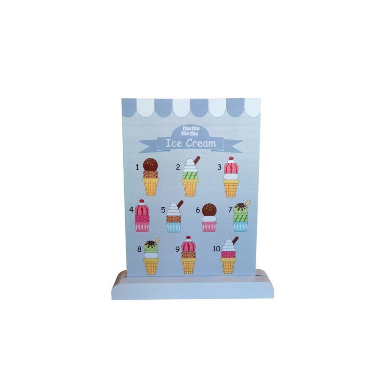 Mamamemo | Houten IJsvitrine – Complete IJssalon Speelset