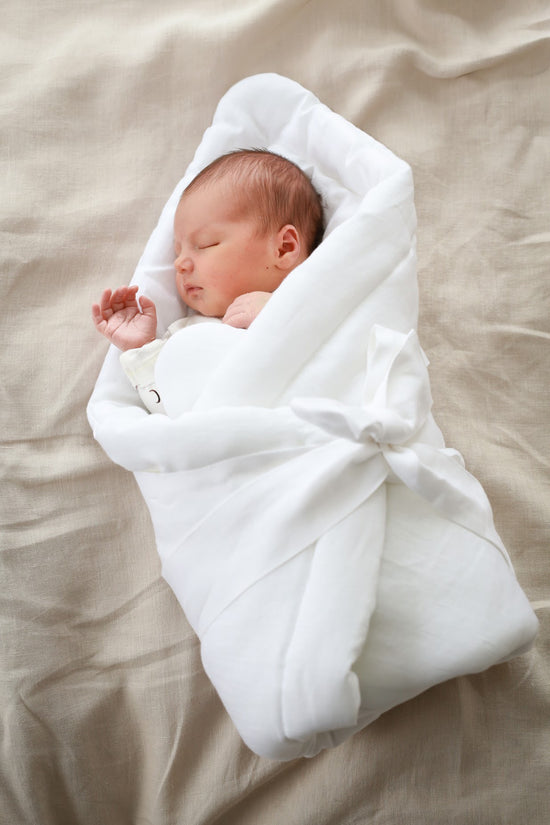 Babyly | Linnen Omslagdoek Wit - Benni & Ninni