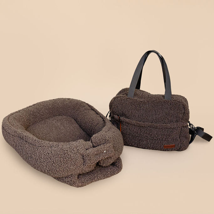 Combideal Teddy Babynest en Luiertas Bruin van Benni & Ninni