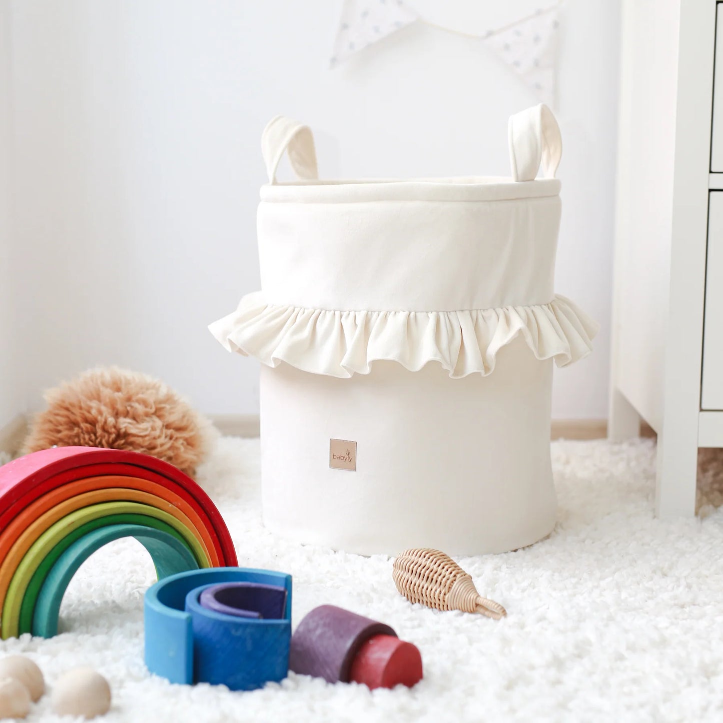 Babyly | Velvet Speelgoedmand Decoratie - Bundel