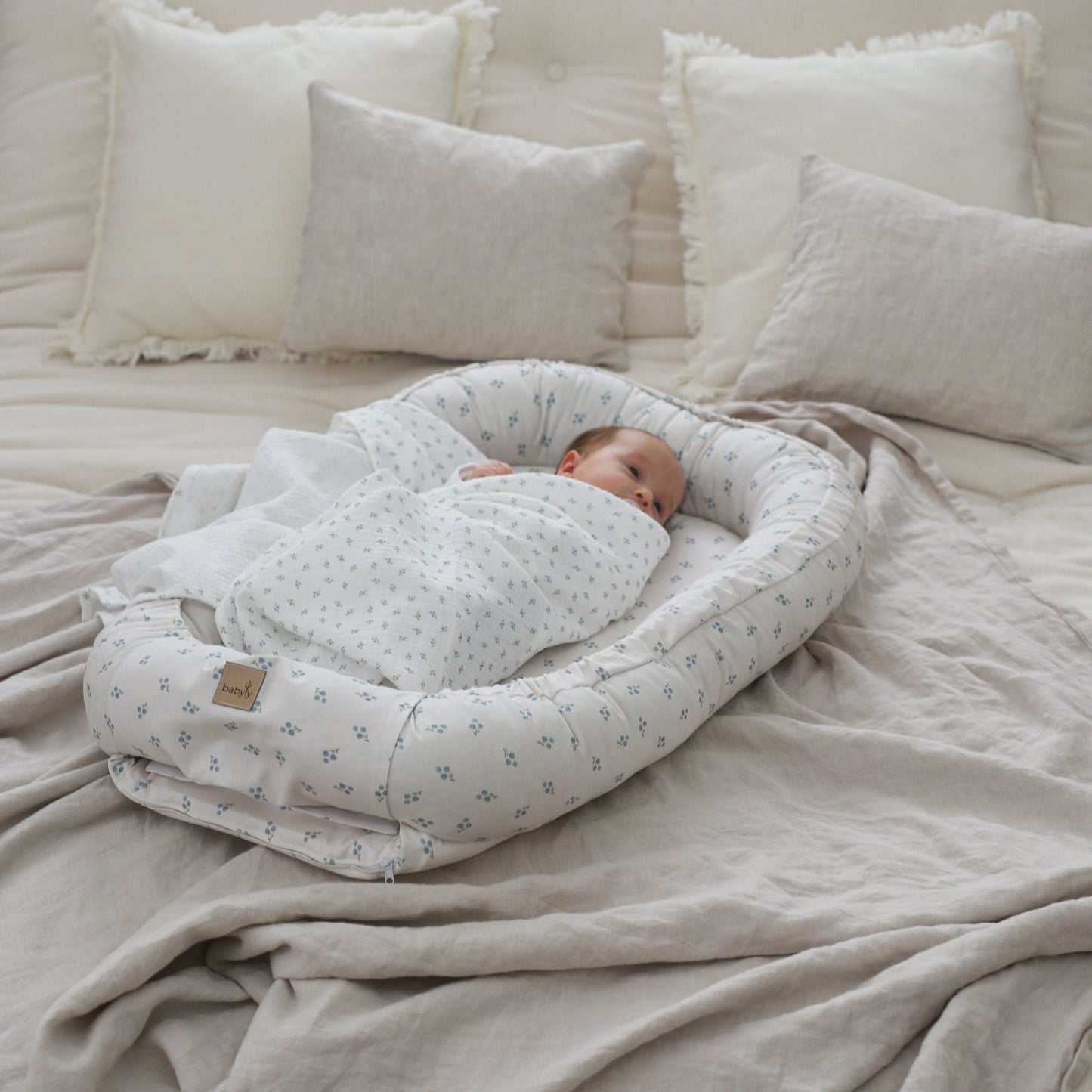 Babyly | Katoenen Babynest | Forget-Me-Not