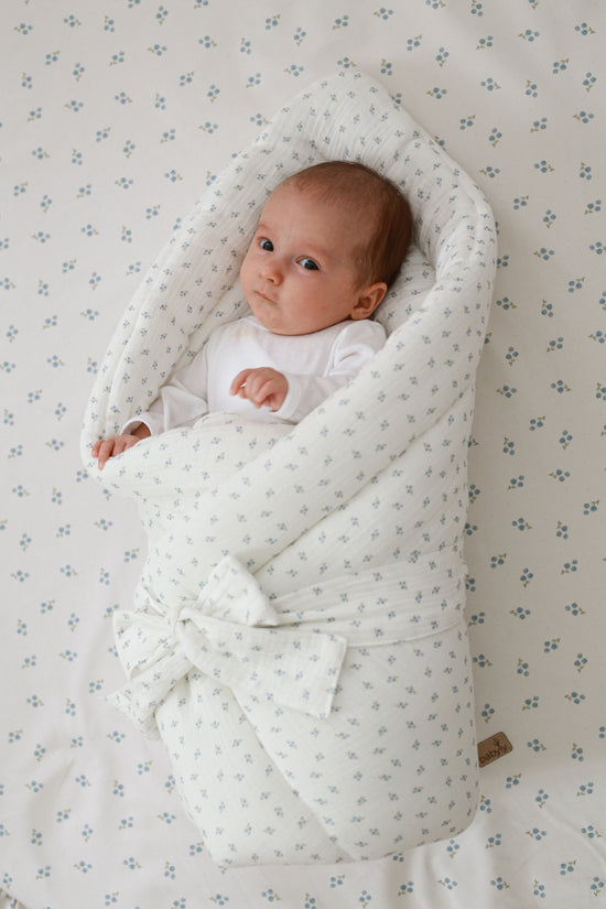 Babyly | Mousseline Omslagdoek - Forget-Me-Not