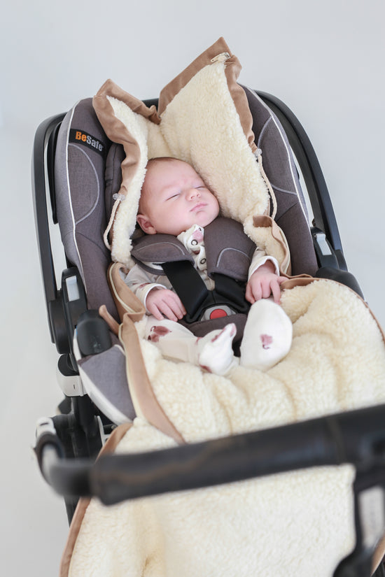 Babyly | Velvet/Teddy Voetenzak Autostoel