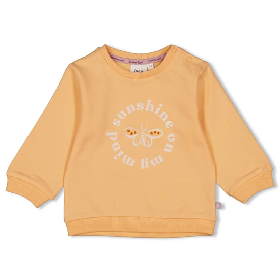 Feetje Sweater Sunny Side Up - Oranje - Benni & Ninni