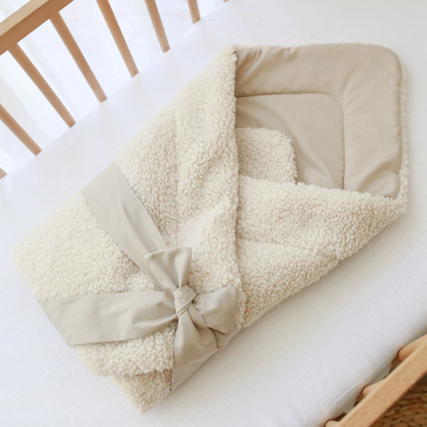 Babyly | Teddy Omslagdoek Cream