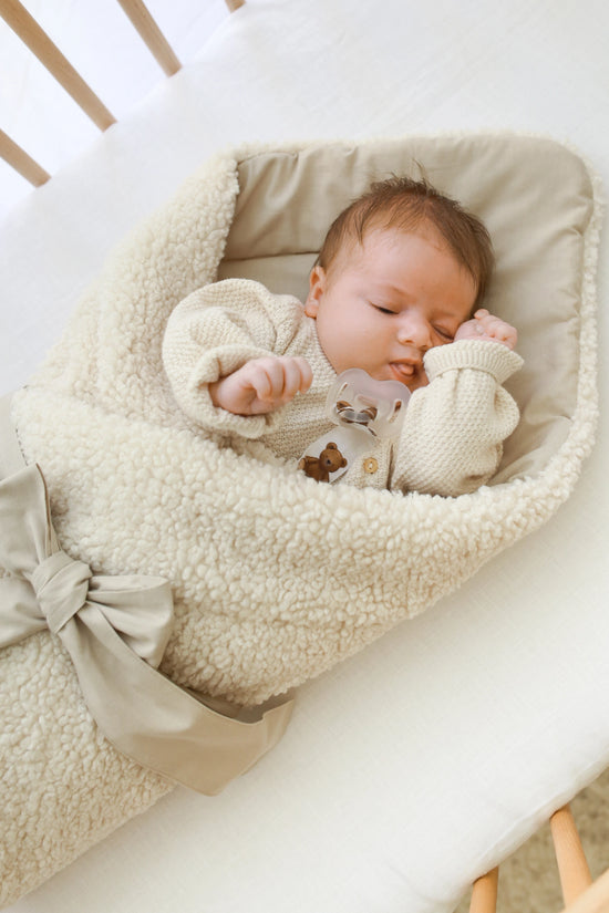 Babyly | Teddy Omslagdoek Cream