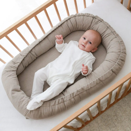 Babyly | Linnen Babynest | Beige