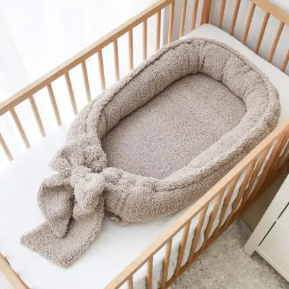 Babyly | Babynest Strik Teddy Taupe