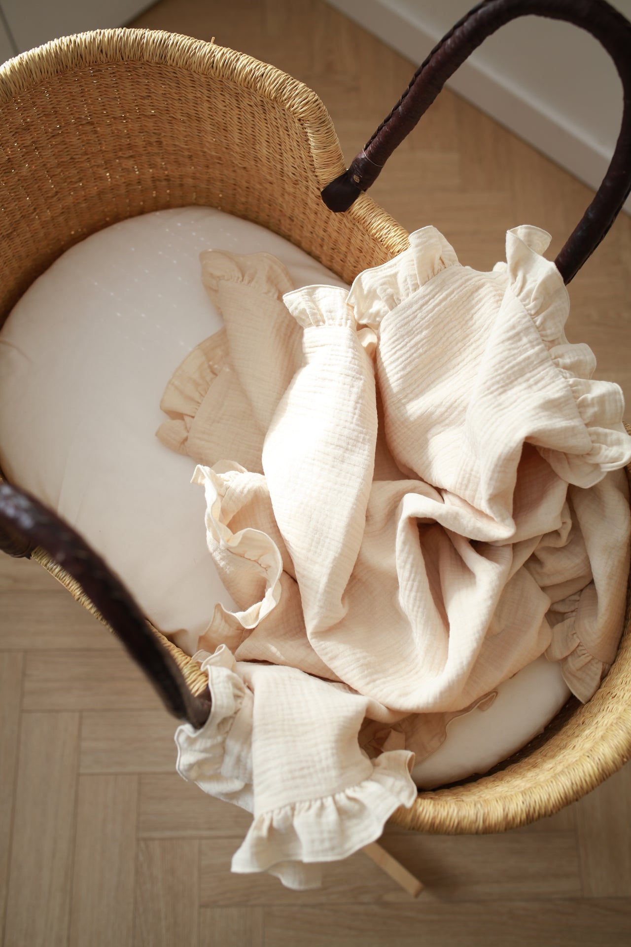 Babyly | Mousseline Deken Met Frill