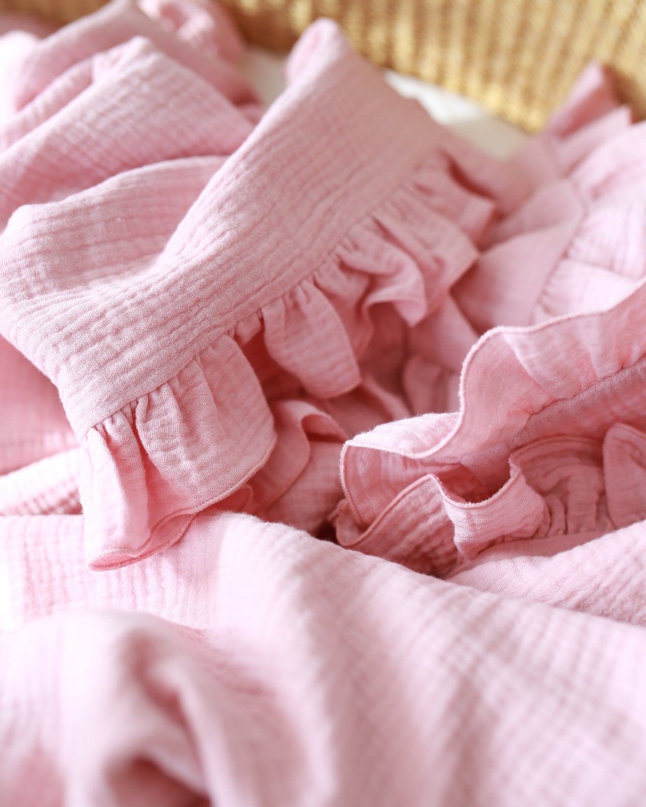 Babyly | Mousseline Deken Met Frill