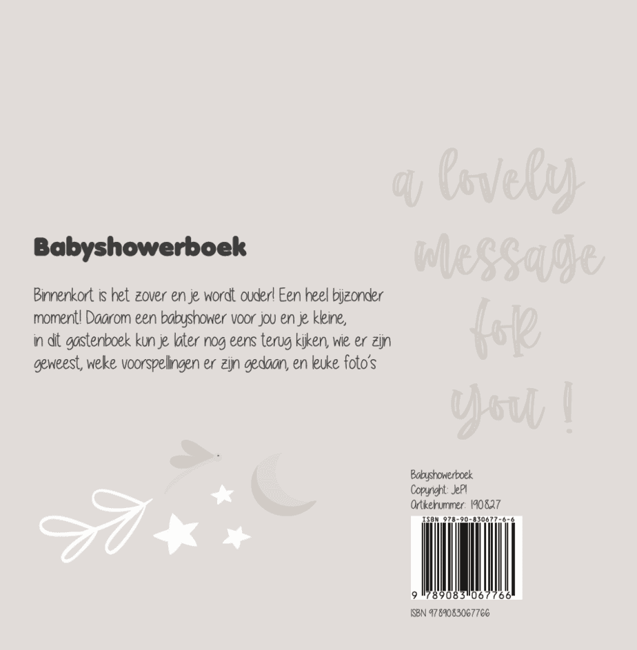 JEP Kids Babyshowerboek - Benni & Ninni