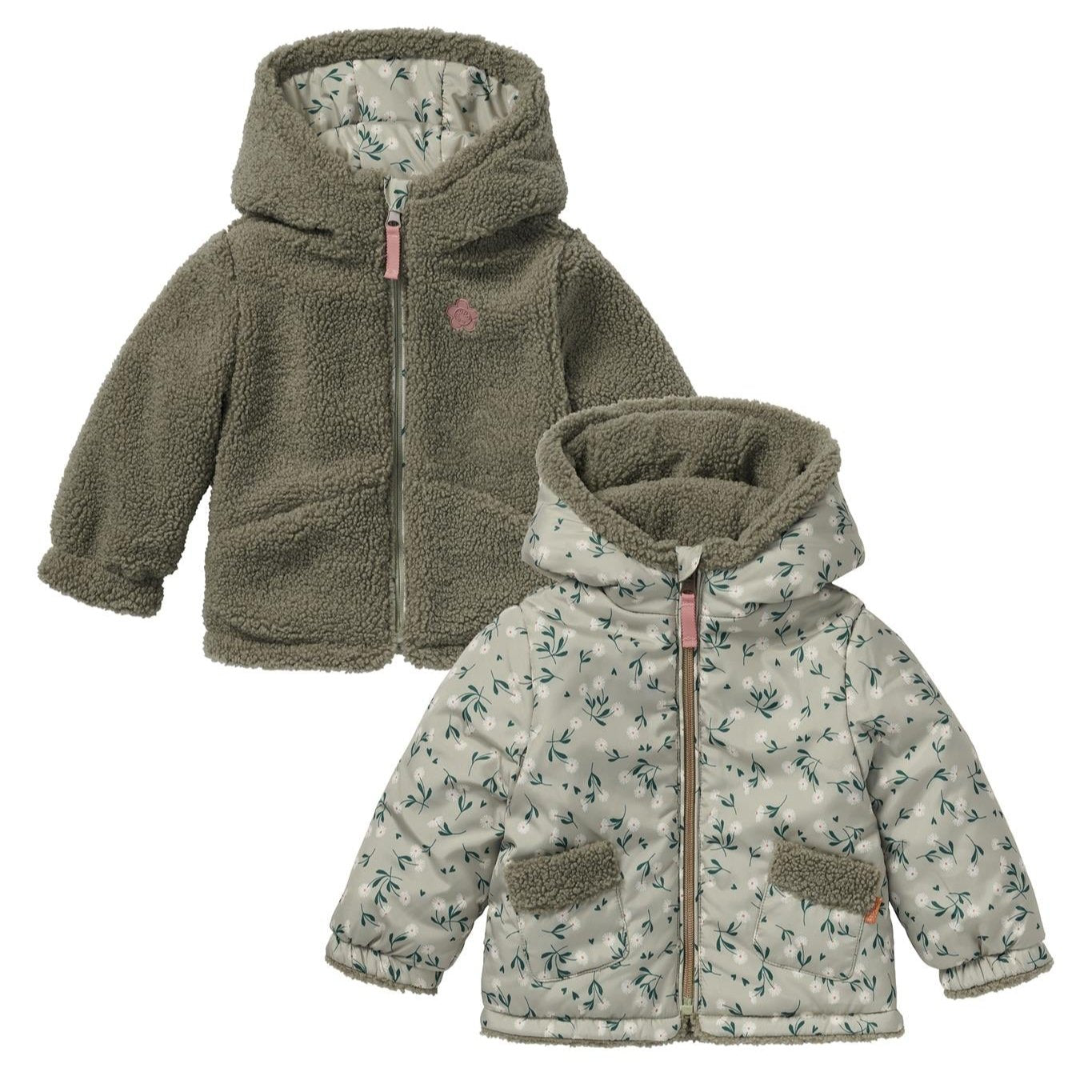 Noppies | Winterjas Fleury Reversible - Moss Gray - Benni & Ninni