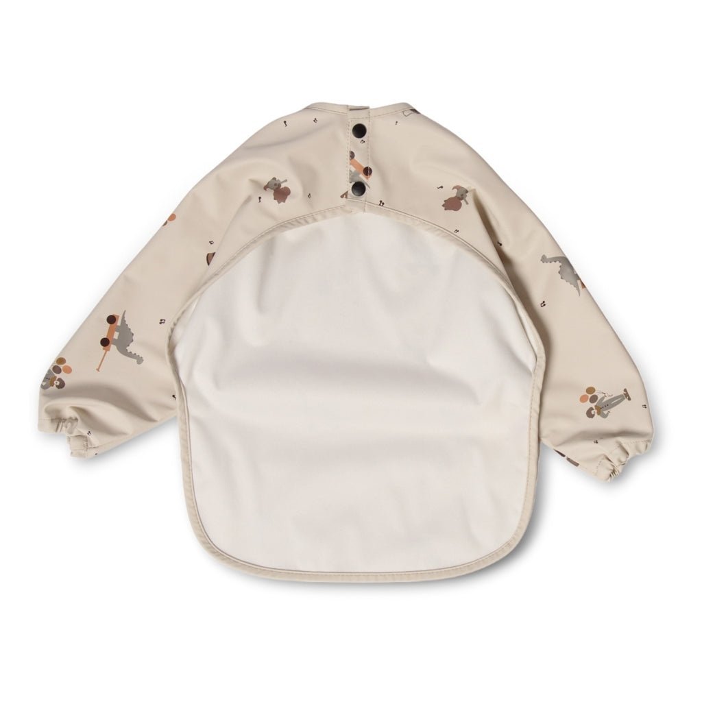 Achteraanzicht van het Nuuroo Luna slabbetje met sluiting en lange mouwen