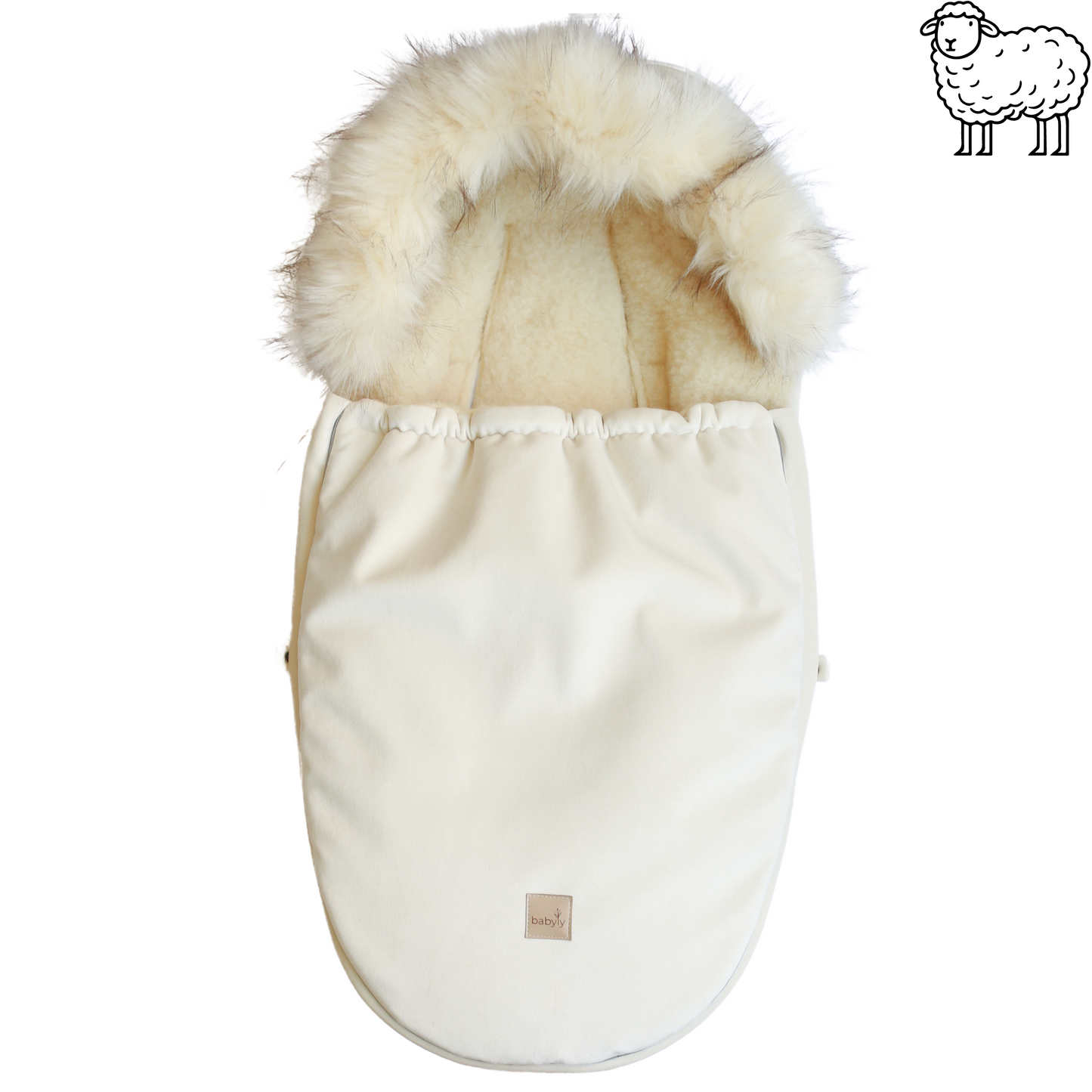 Babyly | Wollen Voetenzak & Handwarmer - Bundel