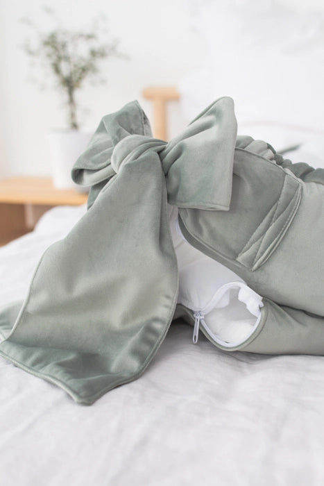 Babyly | Babynest Velvet/Katoen Mint