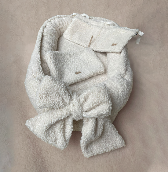 Babyly | Teddy Babynest Met Strik - Bundel