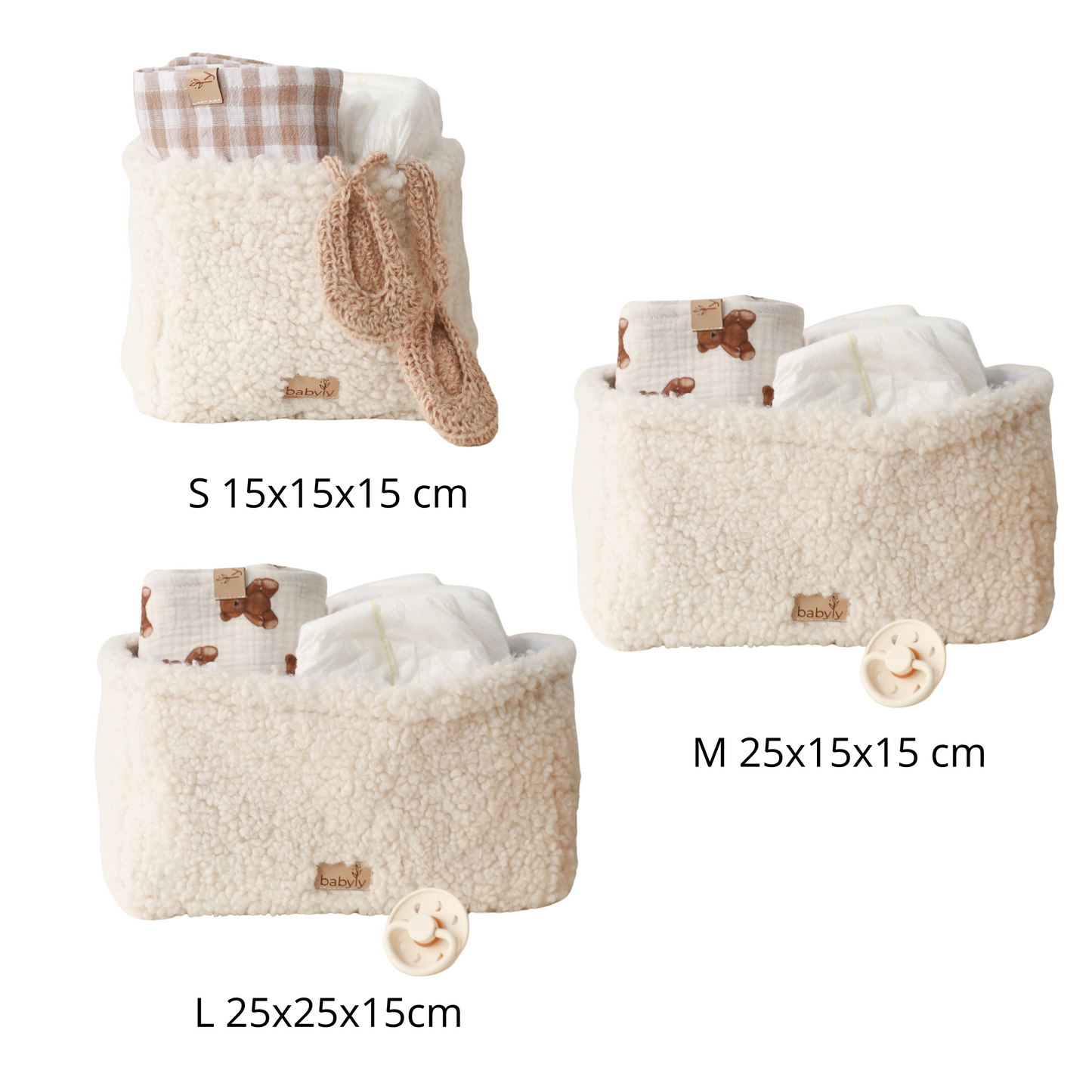 Babyly | Teddy Organizer Set - Cream 1