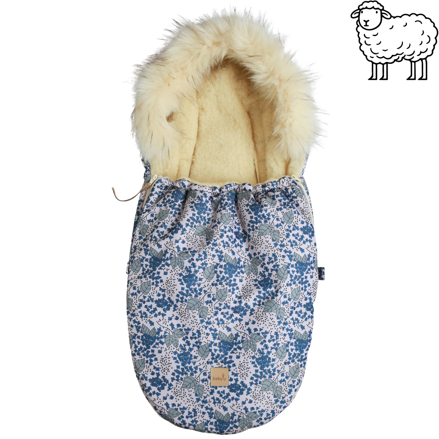 Babyly | Wollen Voetenzak & Handwarmer - Bundel