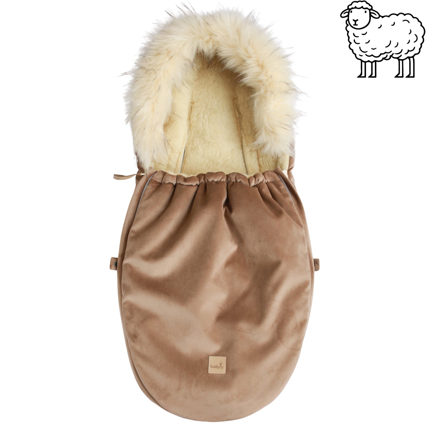 Babyly | Wollen Voetenzak & Handwarmer - Bundel