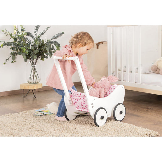 Pinolino | Poppenwagen Trixi Wit - Benni & Ninni