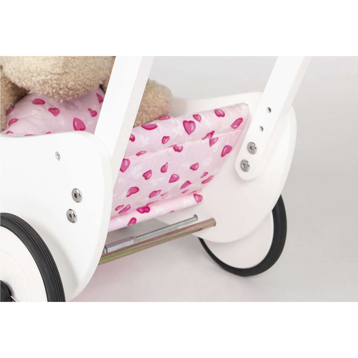 Pinolino | Poppenwagen Trixi Wit - Benni & Ninni